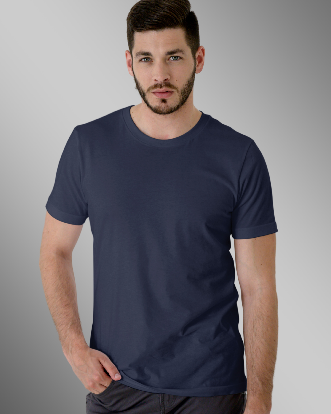 Pack of 3 Plain Tees - Black | Navy blue | Burgundy
