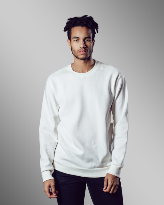 White Plain-Sweatshirts for Men