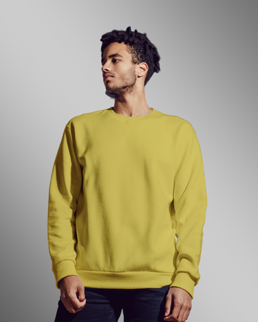 Yellow Plain - Sweatshirts for Men