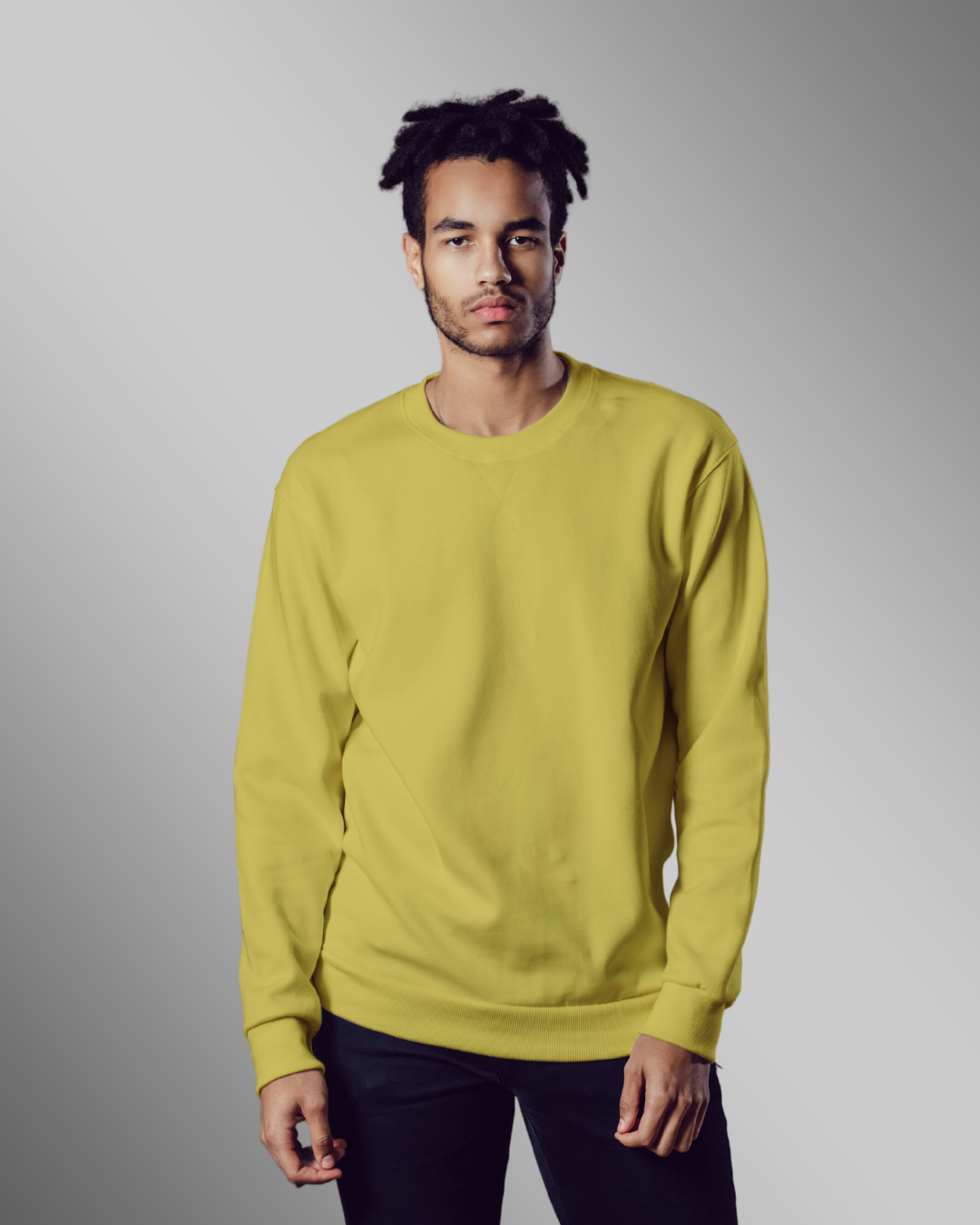 Yellow Plain - Sweatshirts for Men